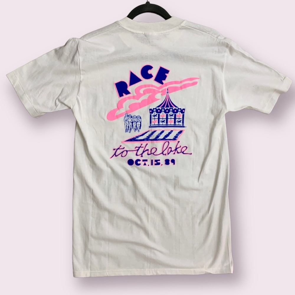 Vintage lake race tee